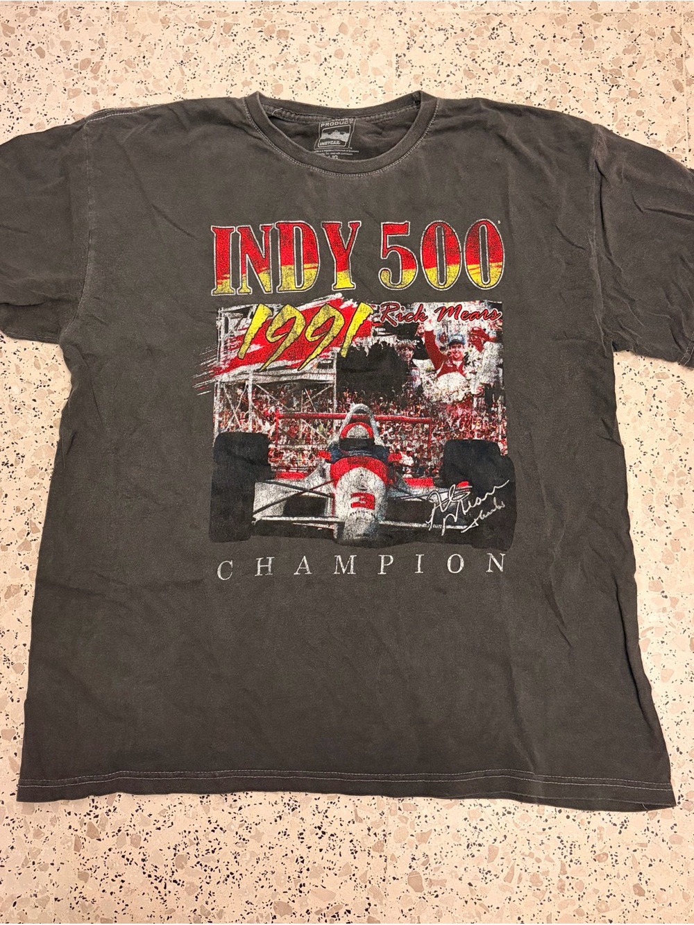 Indy 500 Champion Graphic Tee - Black